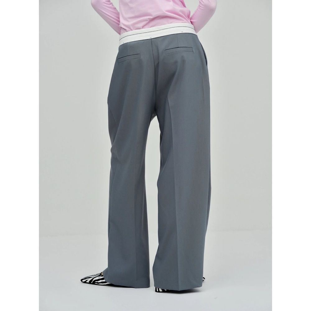 Source Unknown Reversed Waistband Trousers in Piombo Size Large - Picture 5 of 12